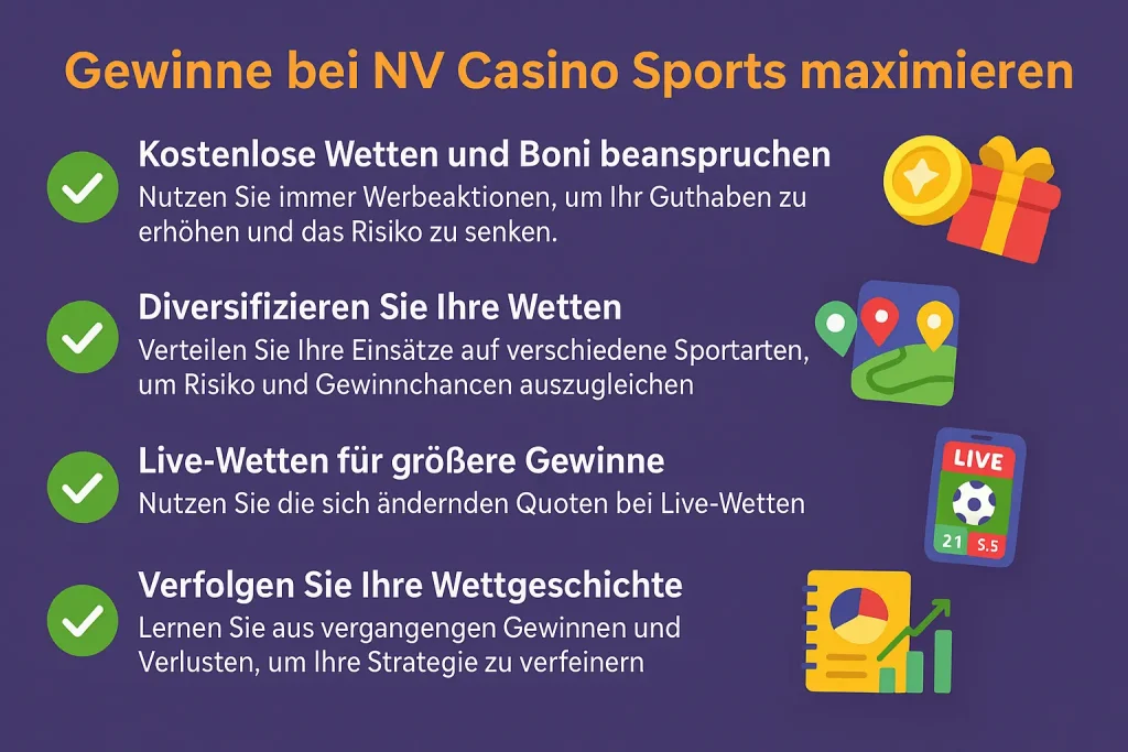 Gewinne bei NV Casino Sports maximieren