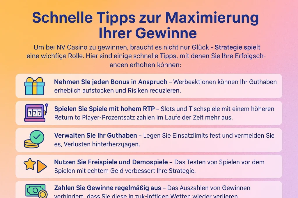 Schnelle Tipps zur Maximierung Ihrer Gewinne